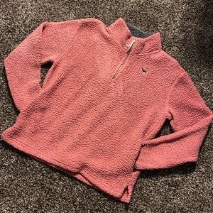 VS PINK Sherpa Quarter ZIP